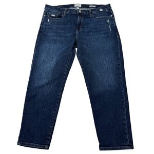 FRAME Le Garcon Crop Covant Boyfriend Jean Size 32